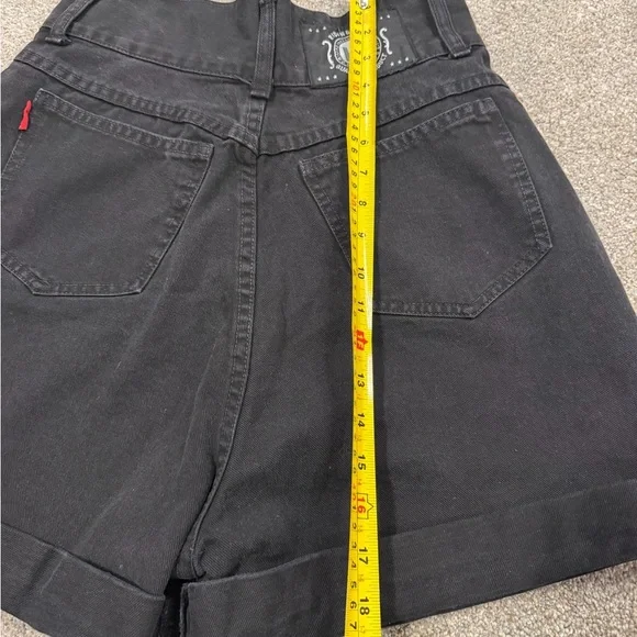 LEI Women's High Waist Black Shorts - Picture 4 of 6